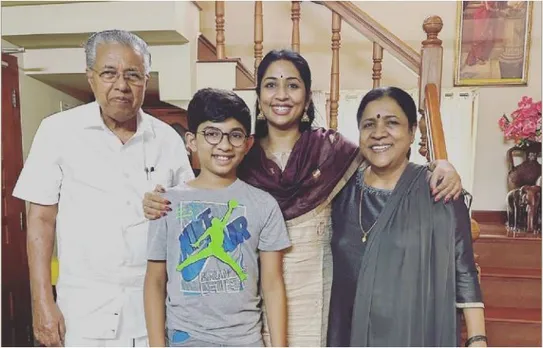 navya nair with pinarayi family