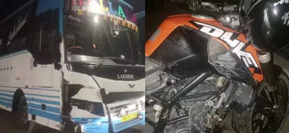 kallada bus hit a bike