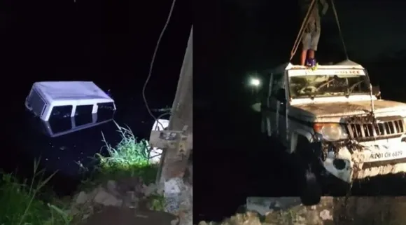police jeep accident