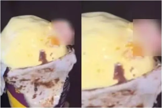 finger in ice cream
