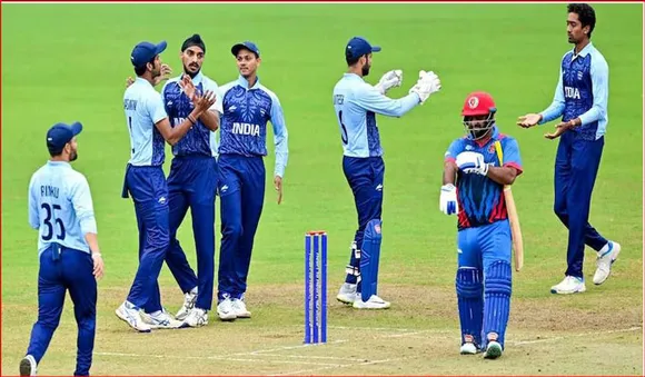 അഫ്ഗാനിസ്ഥാനെ തകർത്ത് പെരുമഴ; ക്രിക്കറ്റിൽ ഇന്ത്യയ്ക്കു സ്വർണം