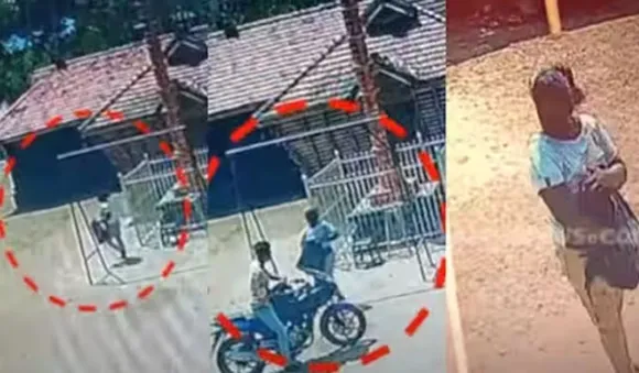 ബൈക്കിലെത്തി 3 കാണിക്ക വഞ്ചികള്‍ മോഷ്ടിച്ചു
