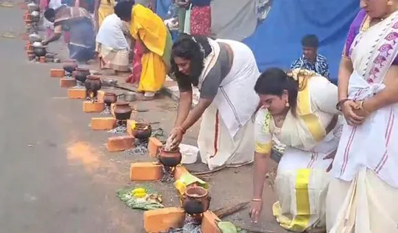 നഗരം യാഗശാലയായി; ആറ്റുകാല്‍ ദേവിക്ക് പൊങ്കാലയര്‍പ്പിച്ച് ഭക്തലക്ഷങ്ങള്‍