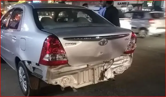 മന്ത്രിക്ക് അകമ്പടി പോയ വാഹനം കാറിനെ ഇടിച്ച് നിര്‍ത്താതെ പോയെന്ന് പരാതി