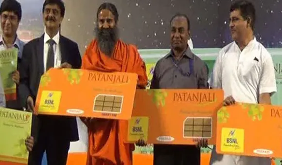 ബിഎസ്എന്‍എല്‍ മായി സഹകരിച്ച് പതഞ്ജലി സിം കാര്‍ഡുകള്‍ !