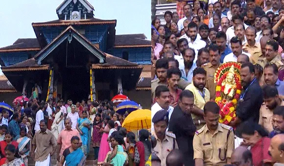  തങ്കയങ്കി ഘോഷയാത്ര ആറന്മുള ക്ഷേത്രത്തിൽ നിന്നും പുറപ്പെട്ടു