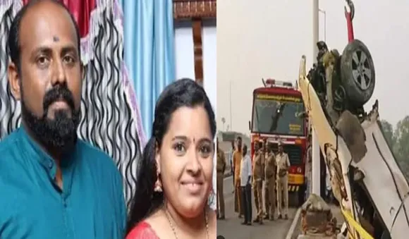  കാർ പുഴയിലേക്ക് മറിഞ്ഞ് അപകടം; തമിഴ്നാട്ടിൽ  മലയാളി ദമ്പതികൾക്ക് ദാരുണാന്ത്യം 