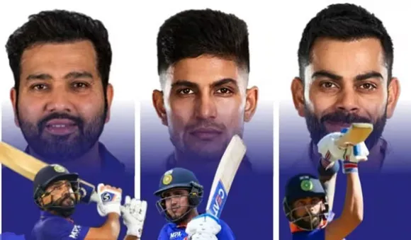 ഏകദിന റാങ്കിംഗ്, ഇന്ത്യയുടെ മൂന്ന് ബാറ്റര്‍മാര്‍ ആദ്യ അഞ്ചില്‍