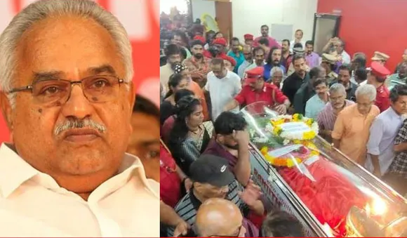 പ്രിയ നേതാവിന് വിട; അന്ത്യാഞ്ജലി അര്‍പ്പിച്ച് ആയിരങ്ങള്‍, സംസ്‌കാരം 11 മണിക്ക്
