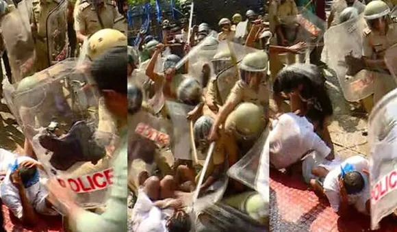സംഘര്‍ഷഭരിതമായി തലസ്ഥാനം; കെ എസ് യു മാര്‍ച്ചിന് നേരെ ജലപീരങ്കി