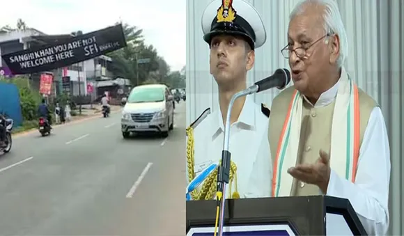 ഗവർണർക്കെതിരെ എസ്എഫ്ഐയുടെ കരിങ്കൊടി; വാഹനം തടഞ്ഞു, പൊലീസ് നടപടിയുണ്ടായില്ലെന്ന് ആക്ഷേപം