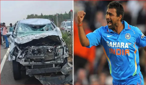 അമിത വേഗത്തില്‍ പാഞ്ഞടുത്ത് ട്രക്ക്; കാറപകടത്തില്‍ നിന്ന് അത്ഭുതകരമായി രക്ഷപ്പെട്ട് പ്രവീണ്‍ കുമാനും മകനും