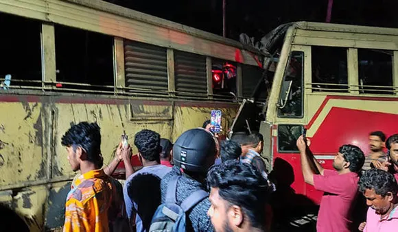 നെയ്യാറ്റിൻകരയിൽ ബസ്സുകൾ തമ്മിലെ കൂട്ടിയിടി; അപകടകാരണം അമിതവേഗതയെന്ന് റിപ്പോർട്ട്