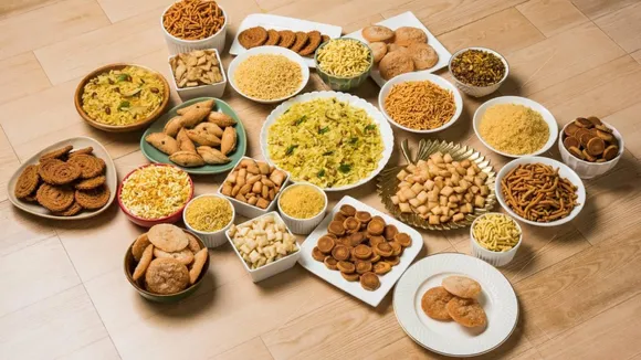 Homemade snacks for Diwali