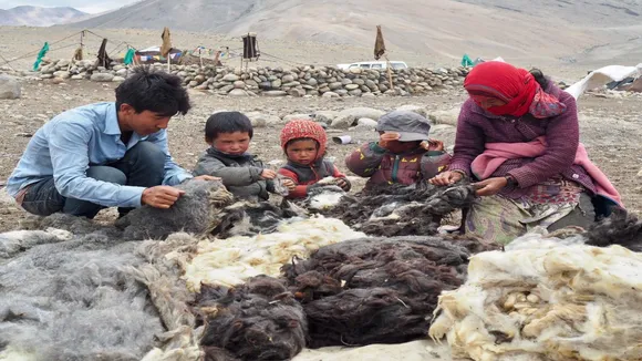 Eri silk, yak wool, sheep wool, and lambswool authentic products