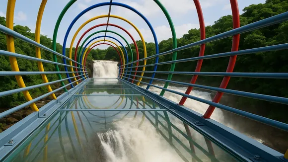 Napne Waterfall Glass Bridge