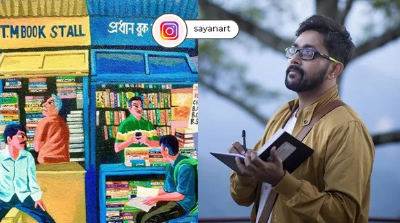Sayan Mukherjee from Kolkata is painting walls, making doodles, and illustrating stories with bold and vibrant colours!