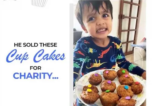 three year old baking Mumbai police