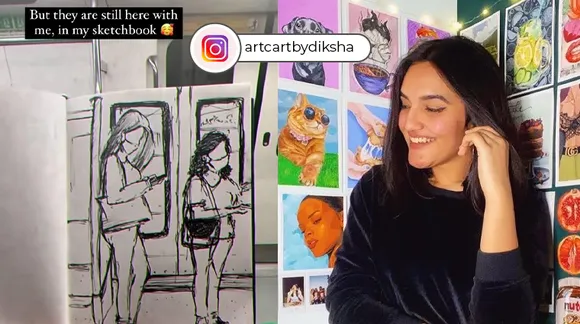 Meet art fanatic Diksha Rai, who loves sketching strangers, and food!