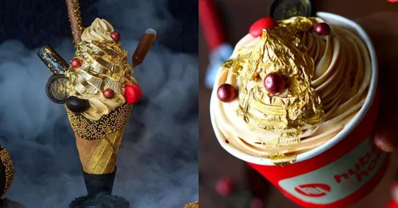 24-carat Gold Plated Ice cream