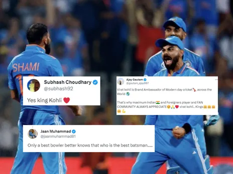 Mohammed Shami and Virat Kohli