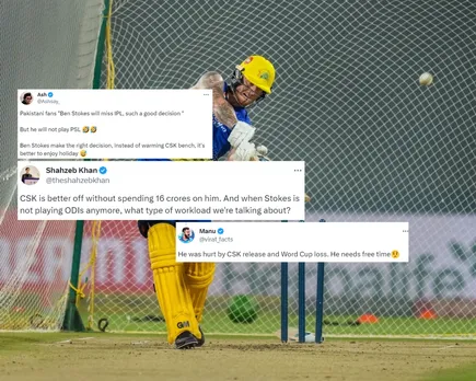 Ben Stokes in the nets during IPL 2023