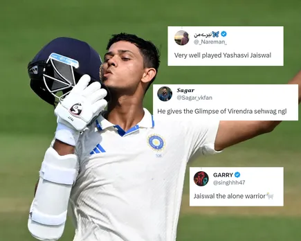 Jaiswal's knock has lifted India to a score of 396.