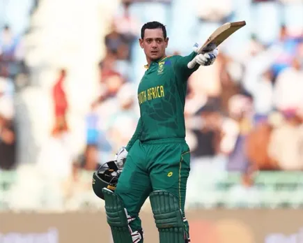'Apne akhiri ODI World Cup mein mission par hai' - Fans react as star Proteas batter Quinton de Kock smashes his second century in the ODI World Cup 2023