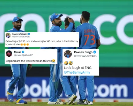 India beat England by 100 runs 