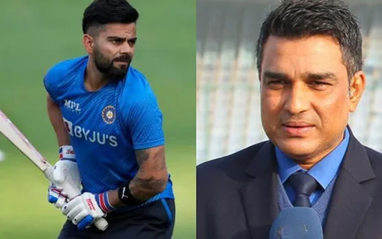 Virat Kohli and Sanjay Manjrekar (Source - Twitter)
