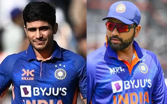 Shubman Gill and Rohit Sharma (Source - Twitter)