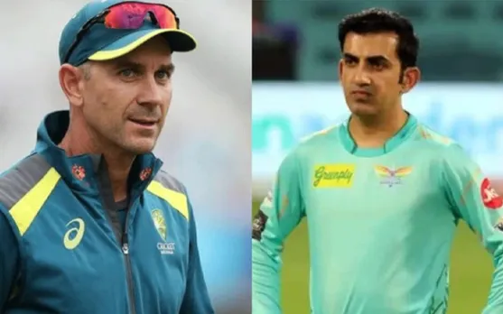 Justin Langer and Gautam Gambhir