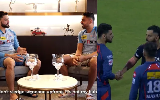 Naveen-ul-Haq and Virat Kohli (Source - Twitter)