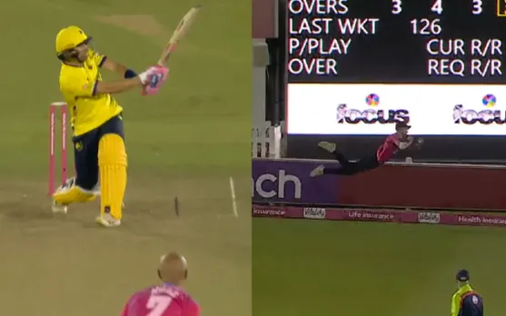 Bradley Currie's magnificent catch