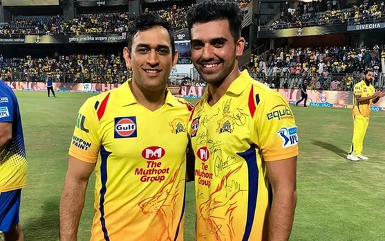 MS Dhoni and Deepak Chahar