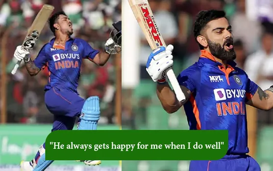 Ishan Kishan and Virat Kohli (Source - Twitter)