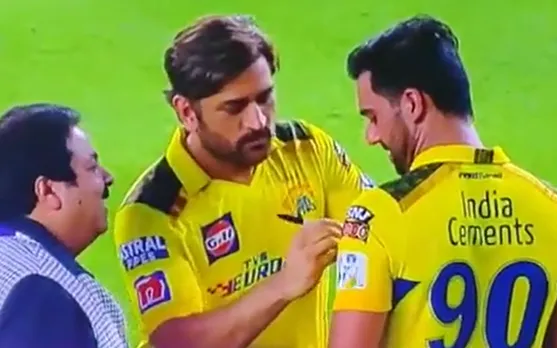 MS Dhoni and Deepak Chahar