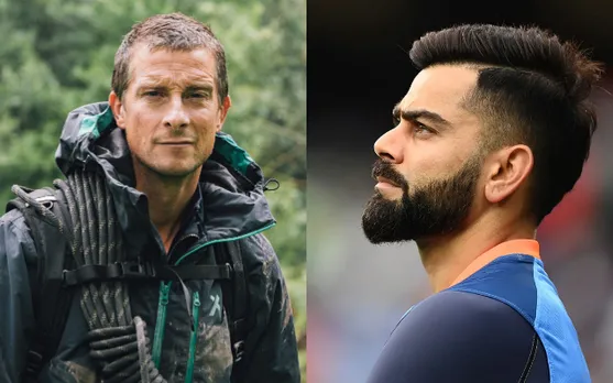 Bear Grylls and Virat Kohli (Source - Twitter)