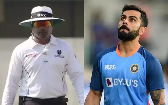 Virat Kohli and Nitin Menon (Source - Twitter)