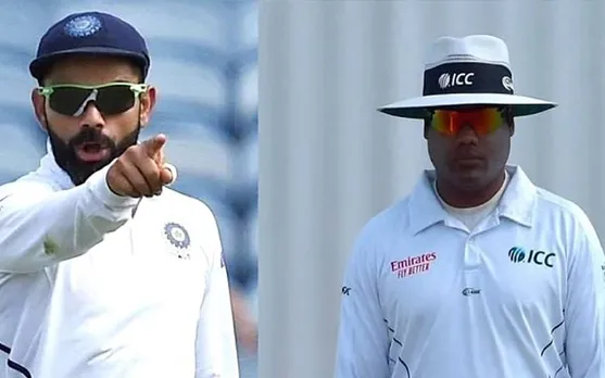 Virat Kohli and Nitin Menon (Source - Twitter)