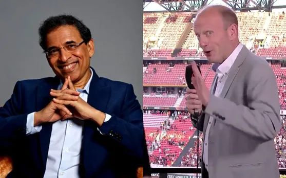 Harsha Bhogle and Peter Drury (Source - Twitter)