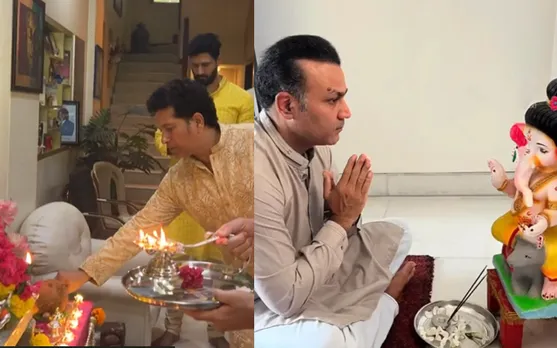 Cricketers celebrated Ganesh Chaturthi