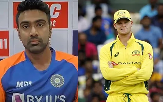 Ravichandran Ashwin and Steve Smith (Source - Twitter)