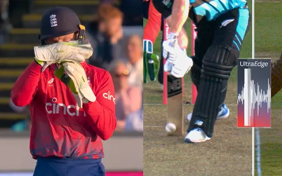 WATCH: Jos Butler's peculiar LBW review in 1st T20I against New Zealand