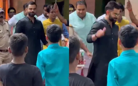 WATCH: Virat Kohli visits Shiv Sena politician on the occasion of Ganesh Chaturthi