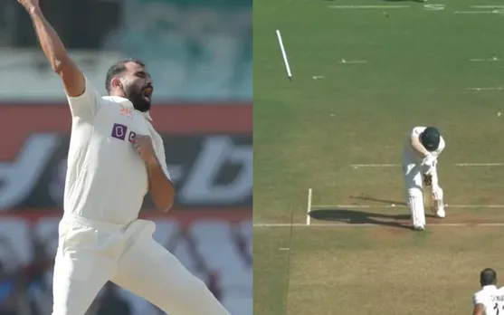 Mohammed Shami and David Warner (Source - Twitter)