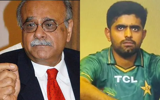 Najam Sethi and Babar Azam (Source - Twitter)