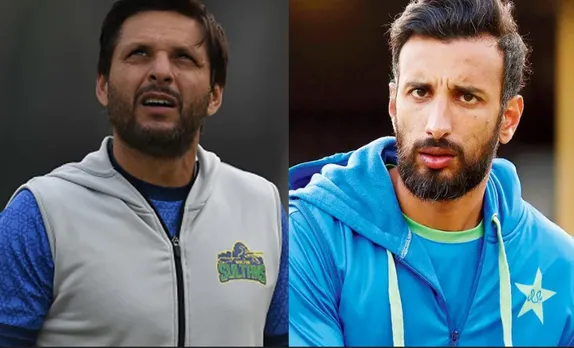 Shahid Afridi and Shan Masood (Source - Twitter)