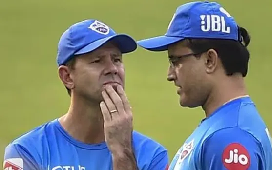 Ricky Ponting and Sourav Ganguly (Source - Twitter)