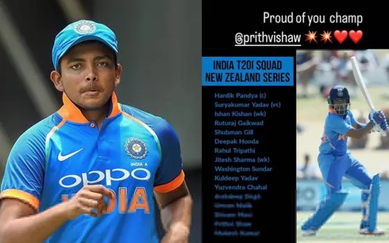 Prithvi Shaw (Source - Twitter)